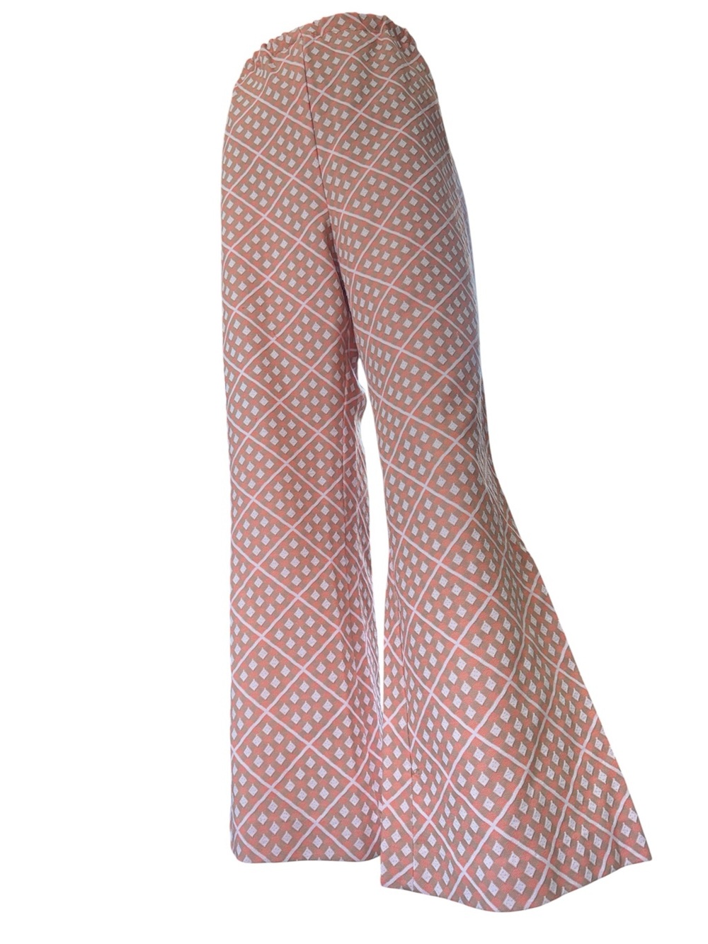 Vintage 70s Polyester Pattern Pants XL